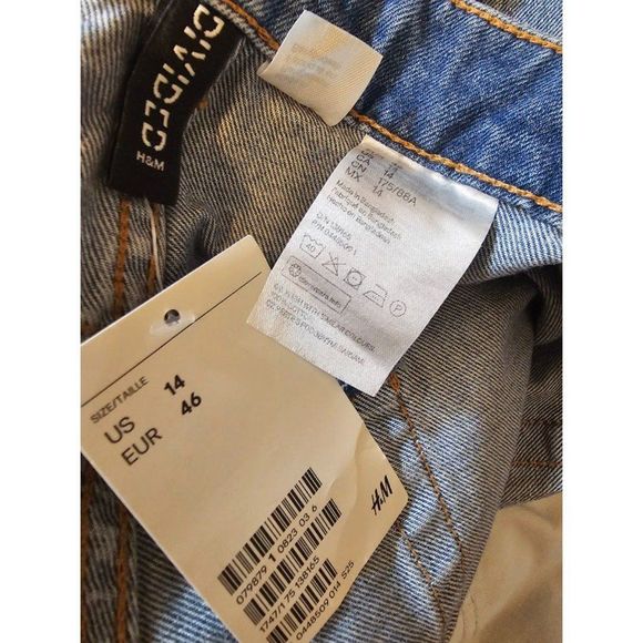 90's Divided H&M Mom Jeans | High Waisted | Ankle Length | Fly 5 Button | Sz 14 - Picture 3 of 8